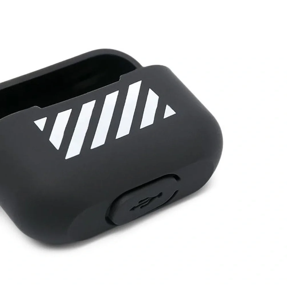 Off-White Diag Silicon Airpods Pro Cover 'Black/White'